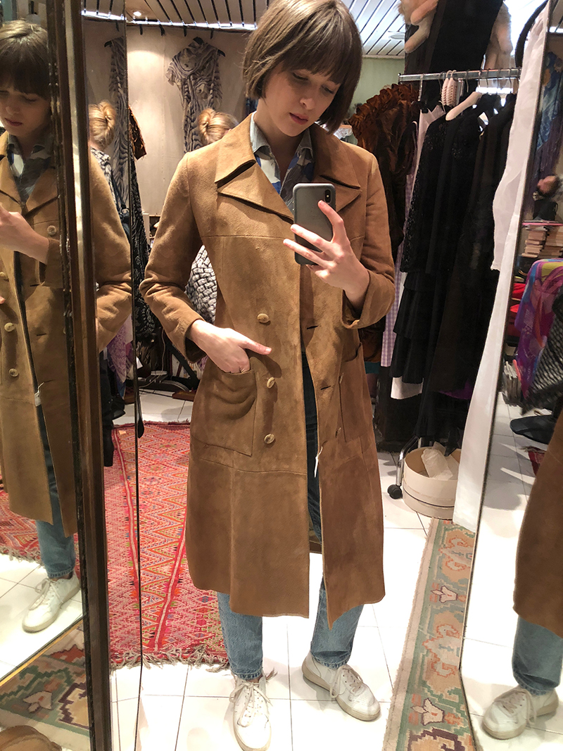 Sad, buttonless jacket.