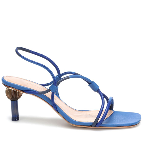 Olbia Leather Sandals - Bleu