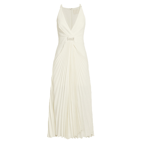 Sunray Pleated Dress - Bleu