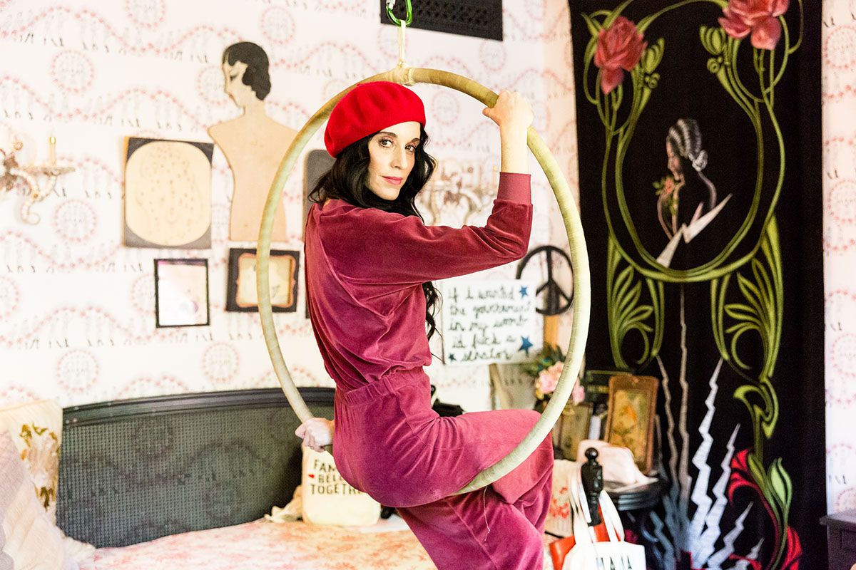 Suzie Kondi tracksuit. Brother Vellies boots.